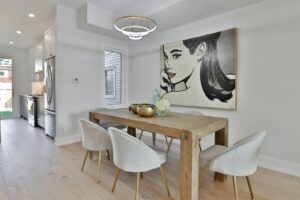 brown wooden table with chairs. Photo by Lotus Design N Print